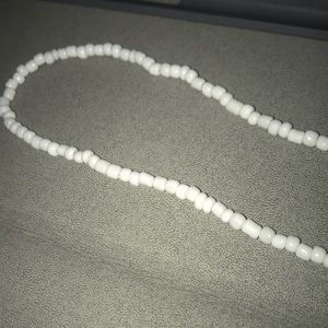 white beach necklace